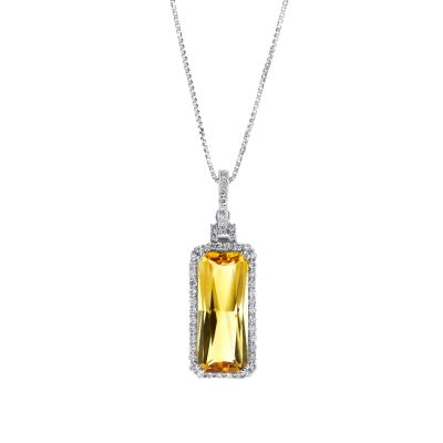 Citrine Necklace - Sigrid | Linjer Jewelry