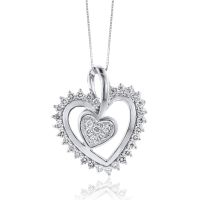 white-gold-diamond-double-heart-necklace