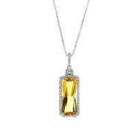 emerald-cut-citrine-diamond-white-gold-necklace