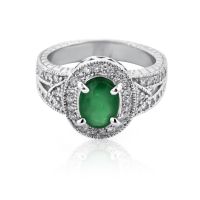 emerald-diamond-halo-white-gold-ring
