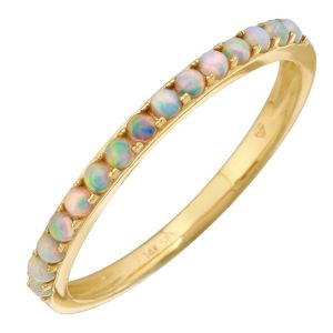 Petite Opal Stackable Ring in 14K Yellow Gold