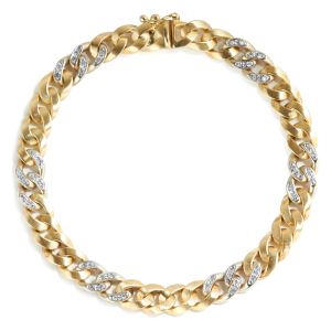 Diamond Chain Link Bracelet in 14K Yellow Gold (0.50ct)