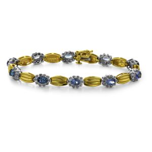 tanzanite-diamond-yellow-gold-bracelet