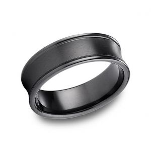 black-titanium-satin-finished-men's-wedding-band